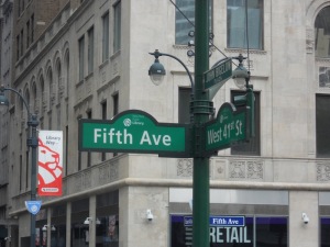 Yes, library way on Fifth Avenue... I have actually been there!